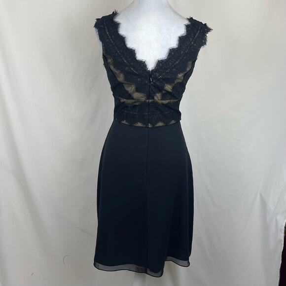JS Collections Sheer Black Lace Date Night Party Event Dress NWOT Size 8P - Picture 5 of 13